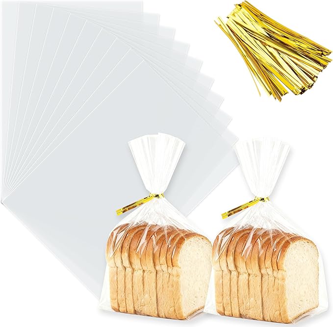 ZHEWTOEN 100 Pcs 7x10 Inch Clear Cellophane Bags by Unknown