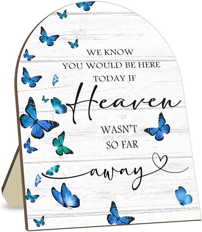 Memorial Sign for Wedding, Bridal Shower Table Decorative Sign, We Know You by CelebrateEveryMoment