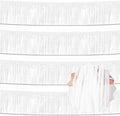 4 Pack 10 Ft Macaron White Foil Fringe Garland Metallic Streamers Tinsel Banner by LANTIANCHEN