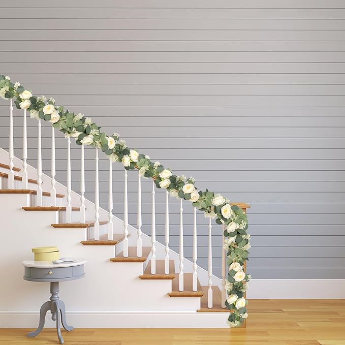 MAKHOT 2PCS 6.6Ft Artificial Eucalyptus Garland, and Home Decor. - Image 7