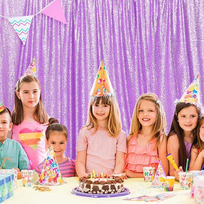 SquarePie Sequin Backdrop Less Transparent Background Sparkly Curtain - Image 9