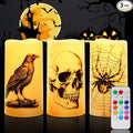 Homemory Halloween Candles, Color Changing Flameless Candle, Battery Opeated by Homemory