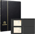 MUDOR Stamp Collecting Album, 2 Rows Pockets Stockbook by MUDOR