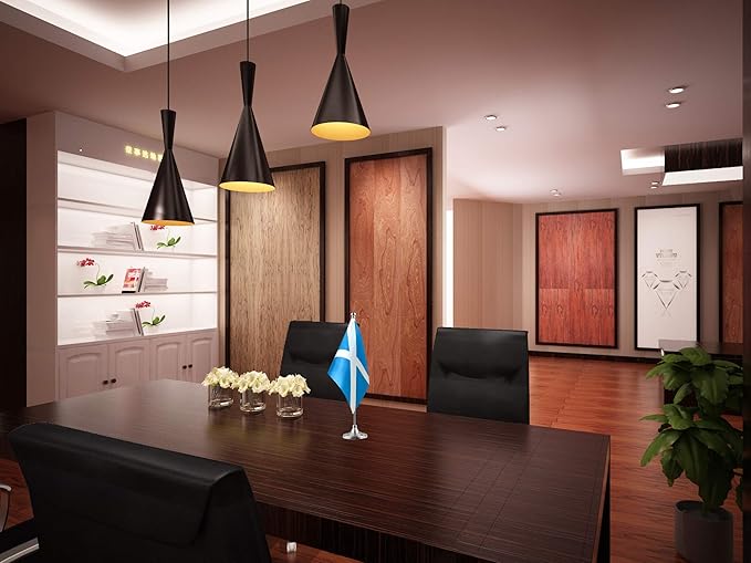 GentleGirl.USA Scotland Table Flags, Stick Small Mini Scot Flag Office Desk - Image 3