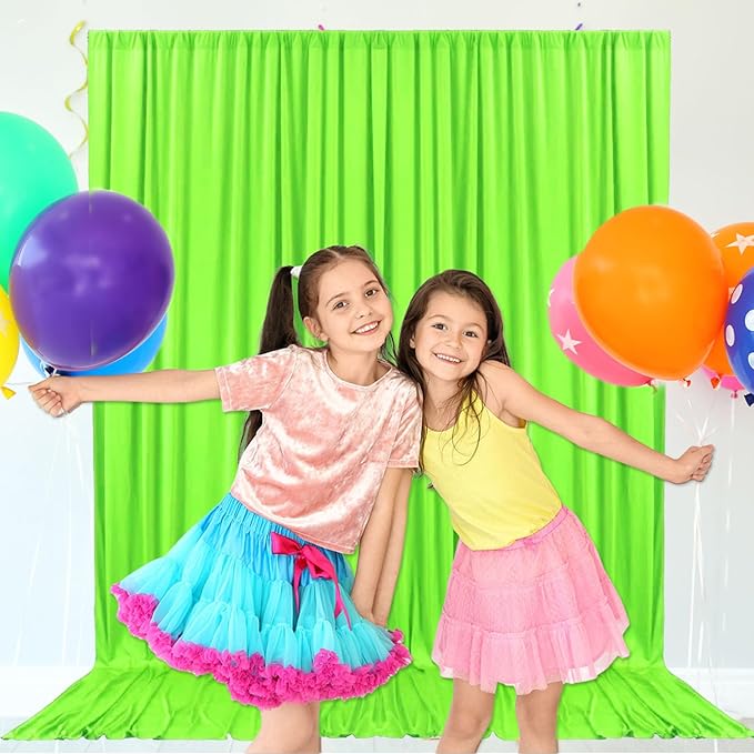 10ft x 10ft Fresh Green Backdrop Curtains - Image 6