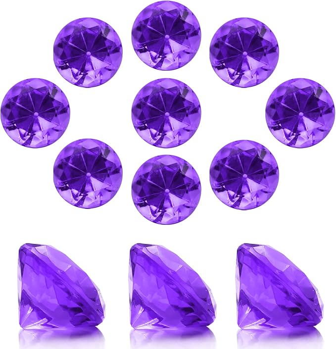 100 PCS Acrylic Diamond Gems, Arts & Crafts, Birthday Decorations by XHKDSYMC