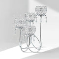 4 Arms Crystal Candelabra Tealight Holder by kehail