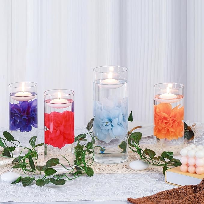 24 Pcs Floating Candles for Centerpieces and Floating Flowers Vase Fillers for - Image 7