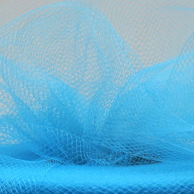 Turquoise Tulle Fabric Roll 6 Inch X 300 FT Matte Tulle Ribbon Netting Mesh - Image 4