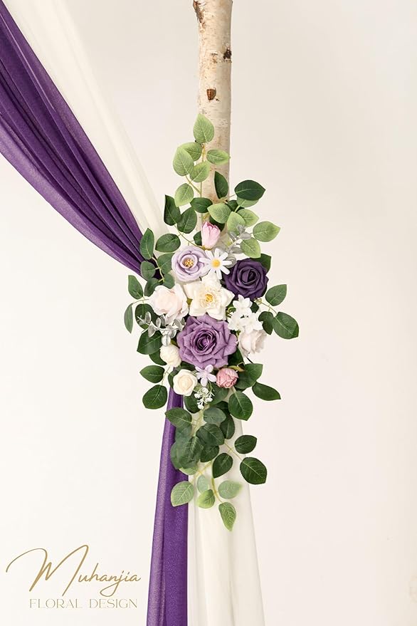 Artificial Wedding Arch Flowers Kit, Ceremony Decoration, Floral Outdoor Party - Image 4