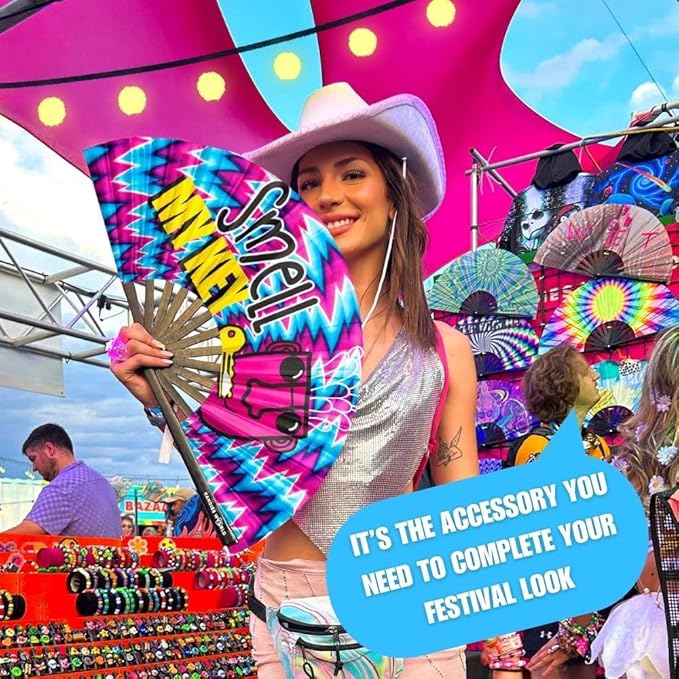 Kandies World Custom Festival Folding Hand Fan - Image 3