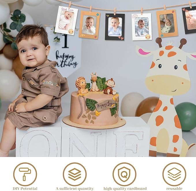 100 Pack Paper Picture Frames, 4x6 Inch Photo Strip Frame Hanging Photo Display - Image 6