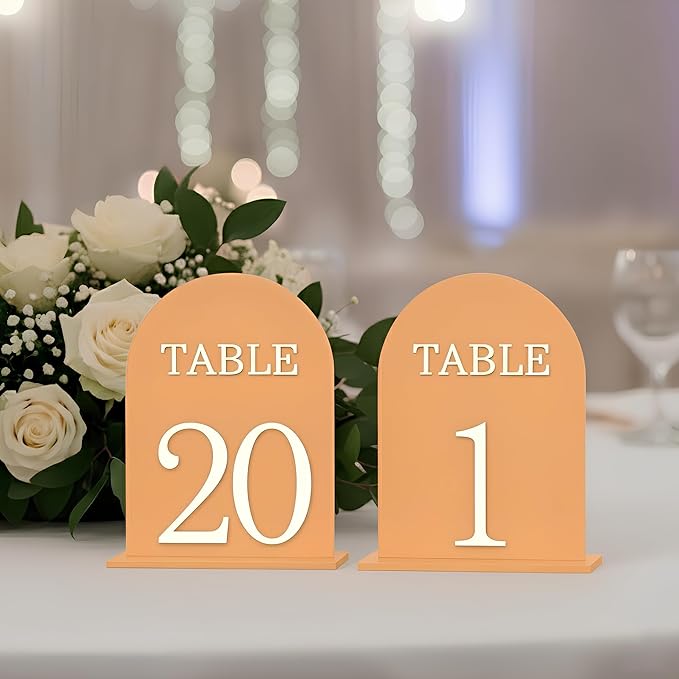 Arch Wedding Table Numbers 1-20 by CrazyAnt