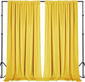 Sugargirl 10x10FT Yellow Backdrop Curtains Polyester Photo Backdrop Drapes by Sugargirl