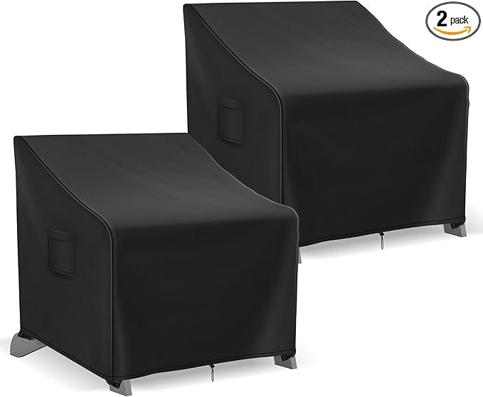 Adirondack Chair Covers Waterproof, Lawn Outdoor Chair Covers 2 Pack, Patio by Richwon
