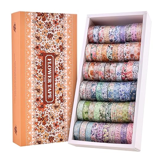 60 Rolls Flowers Theme Washi Tape Set by ICCEEMEE