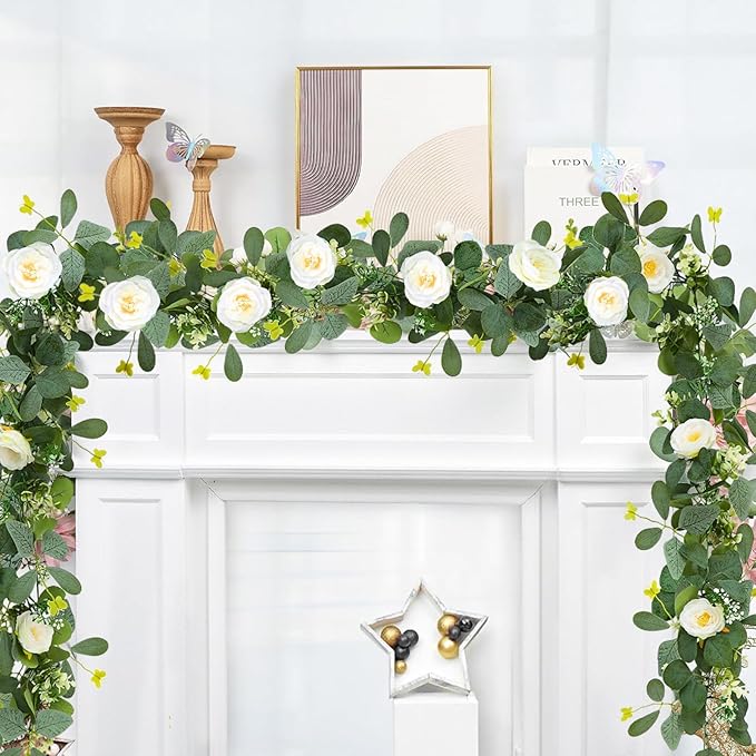 ASTRYAS 2 Pack 6.23Ft Artificial Eucalyptus Garland - Image 6
