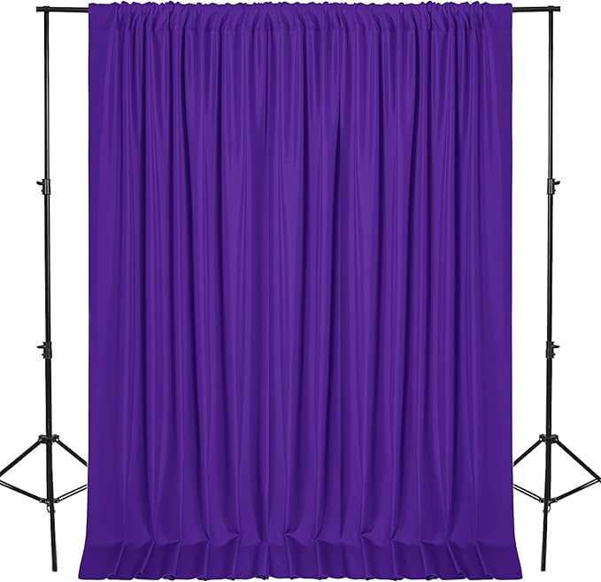 DWCN 10x8 FT Purple Backdrop Curtains by DWCN