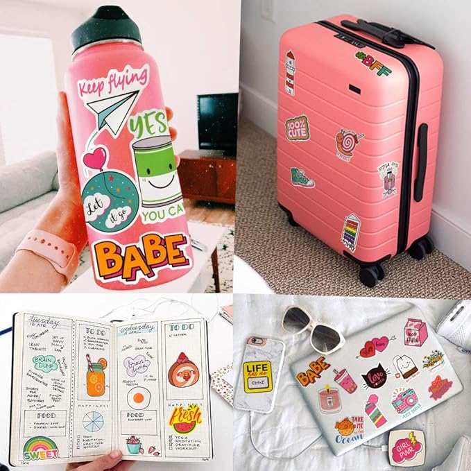 QTL Cute Stickers for Girls VSCO Stickers for Hydroflask Laptop Kids Teens - Image 2