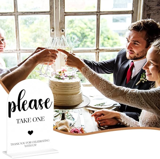 Please Take One Sign, Wedding Engagement Bridal Shower Baby Shower Decor - Image 6