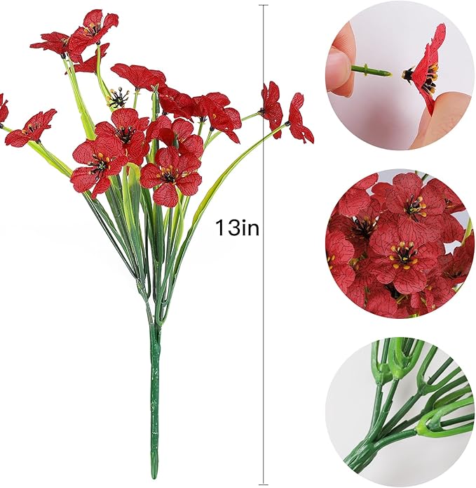 AmyHomie 20 Bundles Artificial Flowers - Image 2