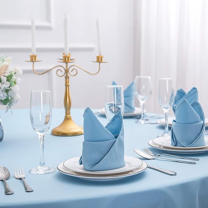 Cloth Napkins 20x20 inch Washable Polyester Dinner Napkins Soft Table Napkins - Image 7