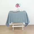Efavormart 54x54 Dusty Blue Wholesale Linens Seamless Polyester Square Linen by efavormart