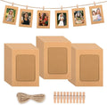 100 Pack Paper Picture Frames, 4x6 Inch Photo Strip Frame Hanging Photo Display by Neworkg