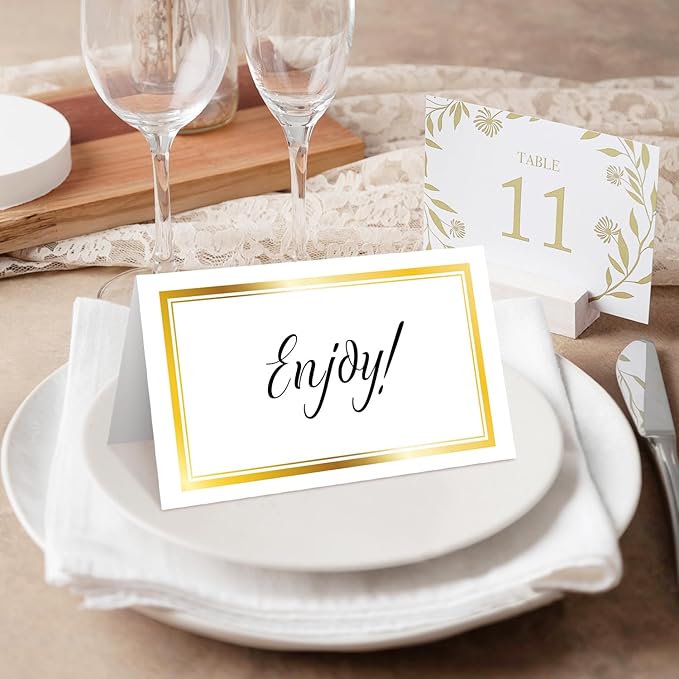 25 Premium Place Cards for Table Seating, Wedding Name Place Card - Image 4