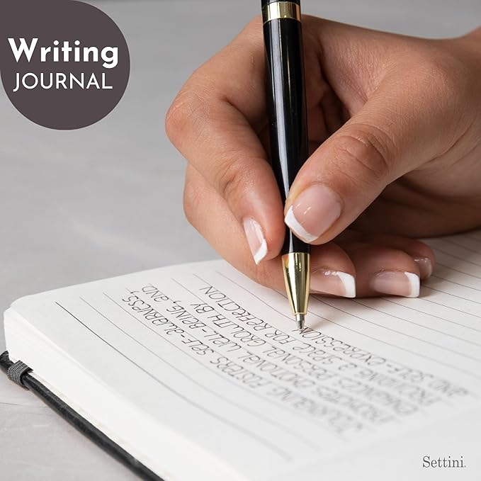SETTINI Lined Journal, 192 Archival-Quality Pages, QuillEase Bleed-Free Paper - Image 4
