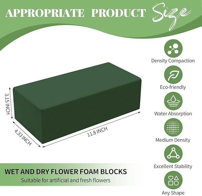 Aktor 48 Pcs Floral Foam Blocks - Image 2