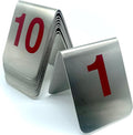 10 Pcs Metal Place Cards Stackable Tent Style Table Numbers，Place Card Holders by TRUEWON