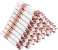 50Guests Pre Rolled Rose Gold Plastic Silverware Sets by Joyido