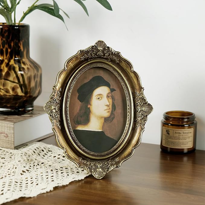 Cuspin 4x6 Picture Frame Gold, Vintage Bronze Gold 4 by 6 Picture Frame - Image 7