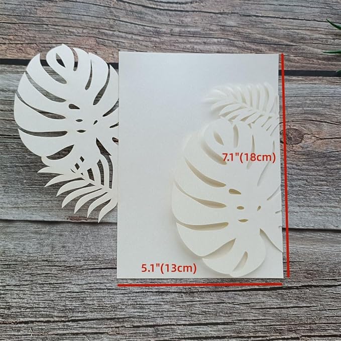 MillaSaw 20pcs Palm Wedding Invitations Cards - Image 3