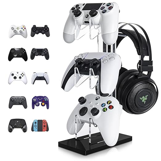 OAPRIRE Universal 3 Tier Controller Holder and Headset Stand by OAPRIRE