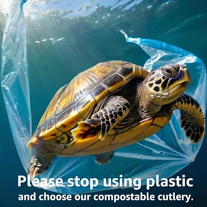 MISISIPI 100% Compostable Forks and Spoons Biodegradable Forks and Spoons - Image 2