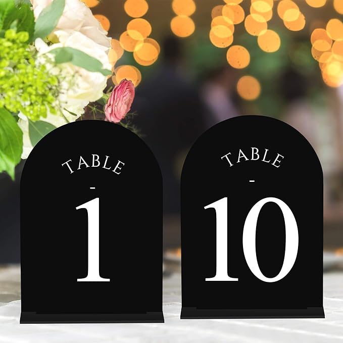 JOYIT Arch Wedding Table Numbers 1-10 by JOYIT