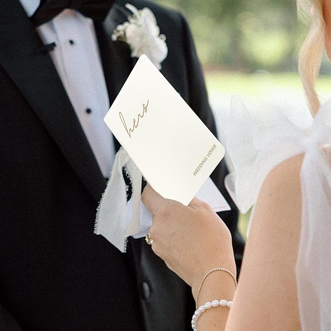 Wedding Vow Books His and Hers, Wedding Registry Gifts Ideas - Image 6