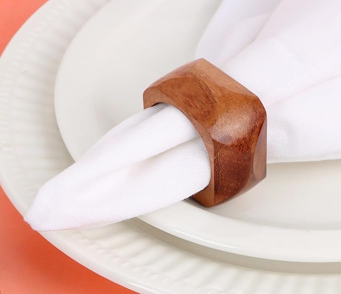 Wooden Napkin Rings Set of 12 Fall Decor - Image 6