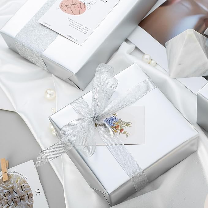 Garbendy Silver Wrapping Paper - Image 4