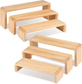 2 Sets, 6 Pieces Total, Wood Risers Display Stand, Cupcake Dessert Cake Stand by Unknown