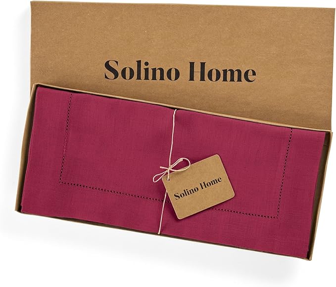 Solino Home Linen Beet Table Runner 72 Inches Long - Image 6