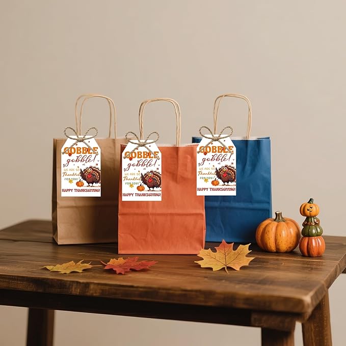 50Pcs Happy Thanksgiving Gift Tags - Image 3