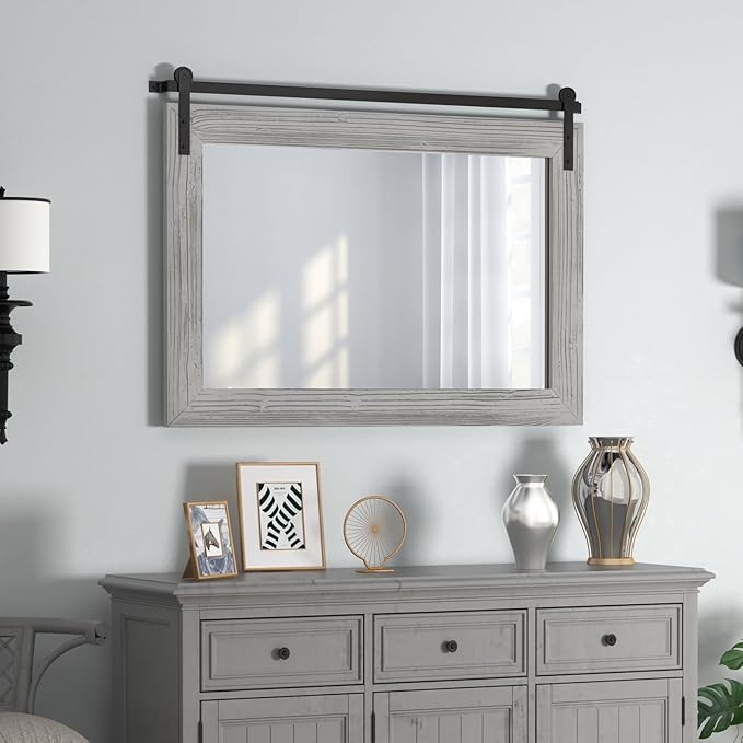 COGOOD Farmhouse Barn Door Mirror by COGOOD