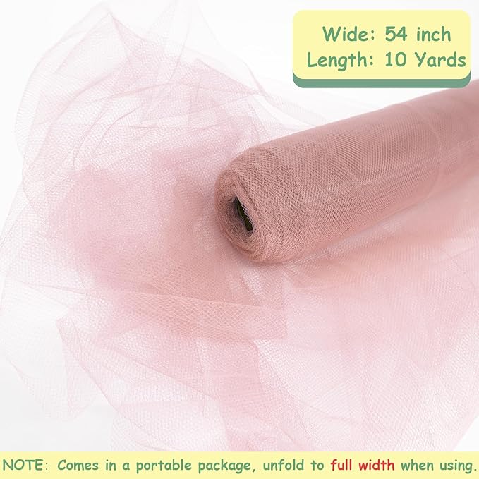 Tulle Fabric Rolls, 54 Inch by 10 Yards Tulle Ribbon - Image 3