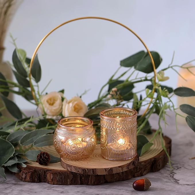DARJEN Gold Votive Candle Holders Set of 36 - Image 7