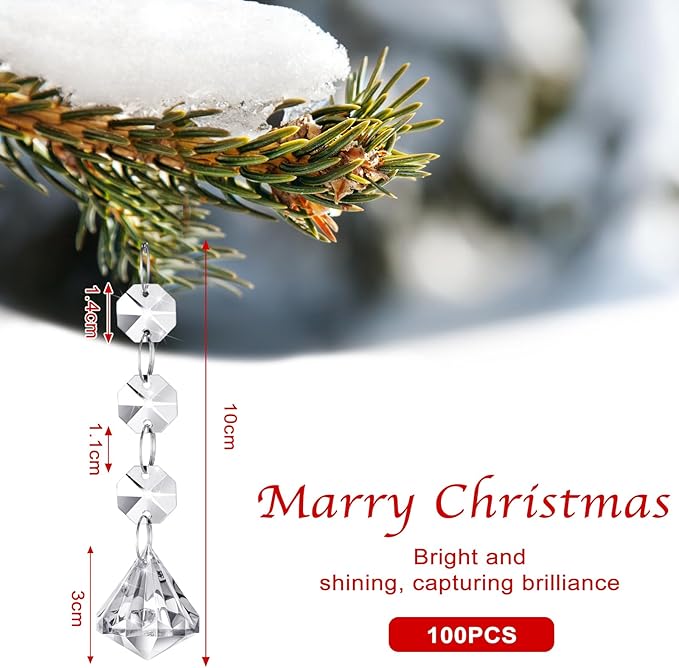 Nuenen 100 Pcs Hanging Crystals - Image 2