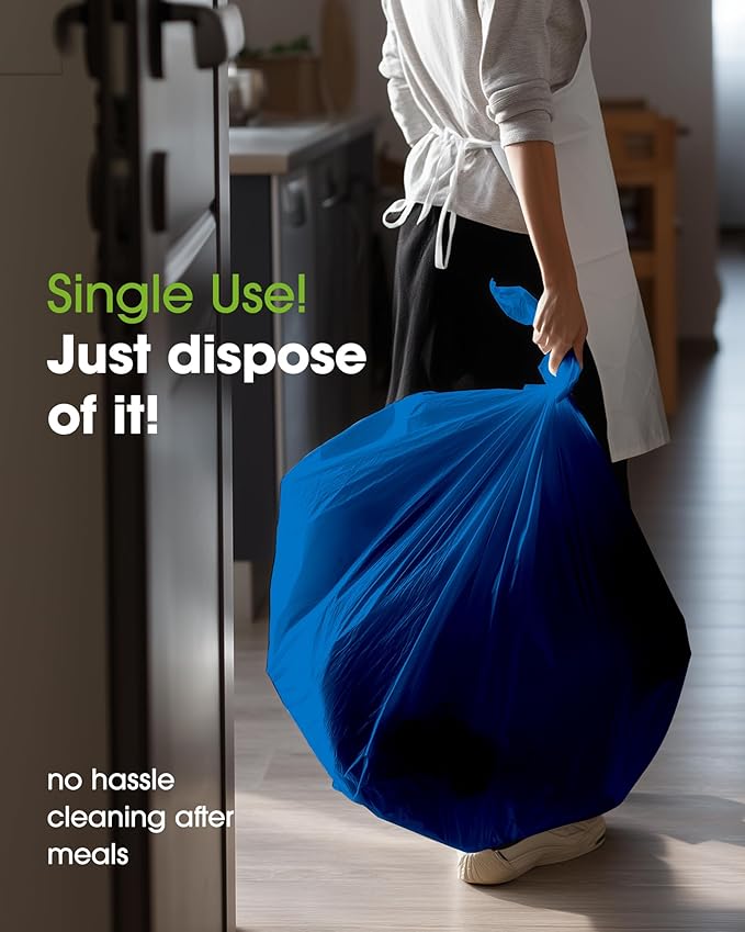 Pureegg Plastic Table Cloth Disposable 10 Pack, 54 x 108 Inch Table Cloths - Image 5
