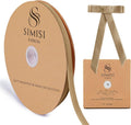 Khaki Velvet Ribbon 3/8'' 25 Yards by SIMISIRIBBON